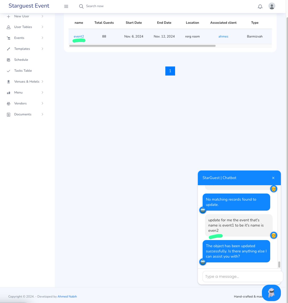 Event Planner System